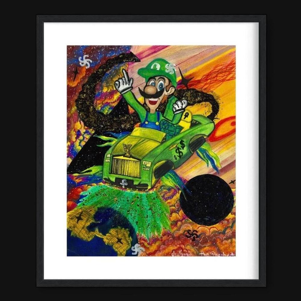 Luigi World Art Print Gaming